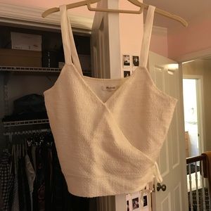 madewell cropped wrap tank